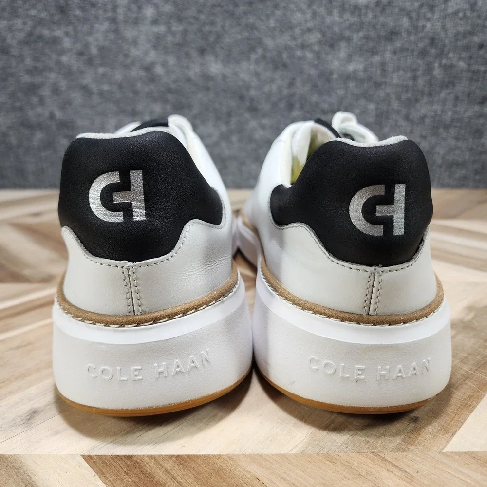 Cole Haan GrandPro Topspin Mens 12  White Leather Sneakers Shoes C34226